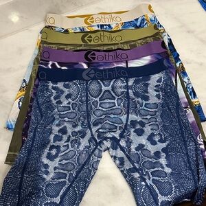 Ethika Men's Staple Size M NWOT Boxer Briefs in Blue, Purple, and Green